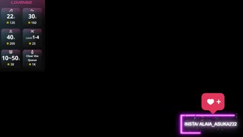 Snapshot of alaia_asuka chatting on 10, 11, 2025 Alaia online show from 10, 11, 2025