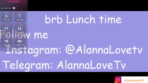 Snapshot of alannalove__ chatting on 28, 7, 2026 Alanna online show from 28, 7, 2026