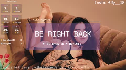 Ally  online show from 27, 1, 2025