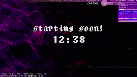 Aurora  Aura online show from 13, 1, 2025