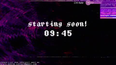 Aurora  Aura online show from 26, 1, 2025