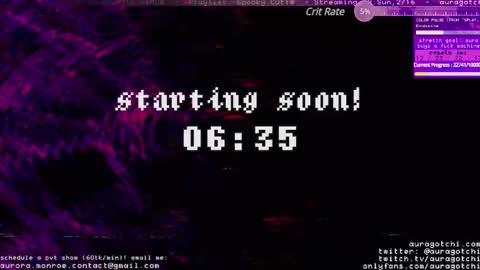Aurora  Aura online show from 16, 2, 2025