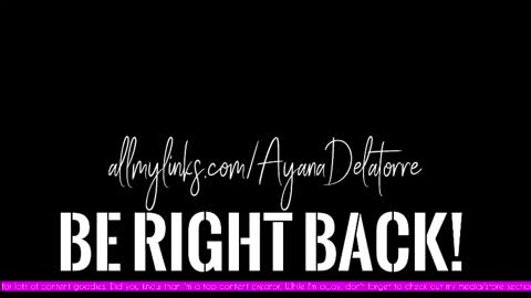 Ayana Delatorre online show from 17, 10, 2025