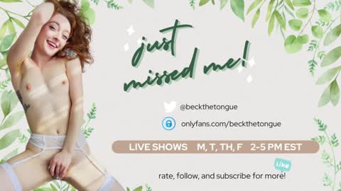 Beck the tongue online show from 23, 1, 2025