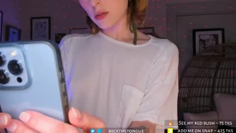 Snapshot of beckthetongue chatting on 18, 6, 2026 Beck the tongue online show from 18, 6, 2026