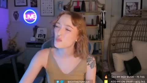 Snapshot of beckthetongue chatting on 15, 7, 2026 Beck the tongue online show from 15, 7, 2026