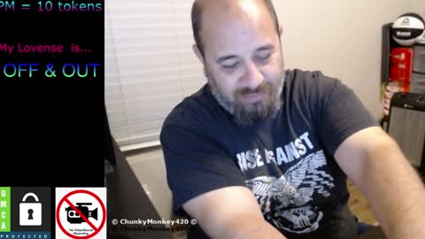 Snapshot of chunkymonkey420 chatting on 8, 2, 2025 Spencer Smokey Bear online show from 8, 2, 2025