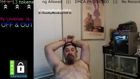 Snapshot of chunkymonkey420 chatting on 27, 3, 2026 Spencer Smokey Bear online show from 27, 3, 2026