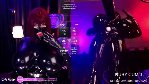 Latex Ruby online show from 27, 3, 2026