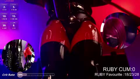 Latex Ruby online show from 14, 4, 2026