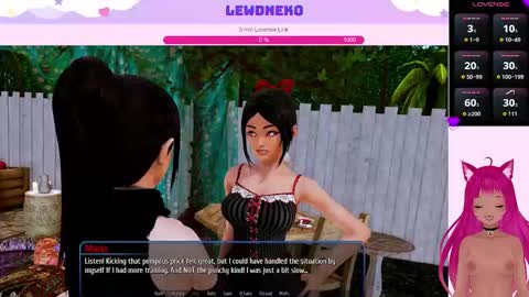 Snapshot of lewdnekonya chatting on 6, 11, 2025 Nemu Konishi online show from 6, 11, 2025