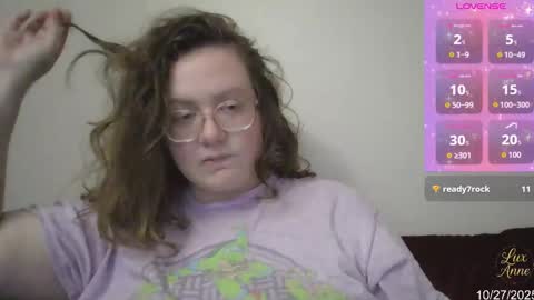 Snapshot of lux_anne chatting on 28, 10, 2025 Lux anne online show from 28, 10, 2025