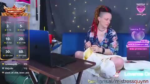 Snapshot of mistressquynnxo chatting on 9, 7, 2026 Mistress Quynn online show from 9, 7, 2026