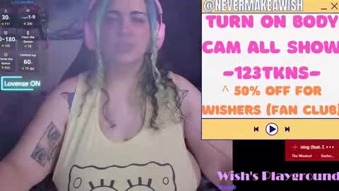 Snapshot of nevermakeawish chatting on 26, 2, 2026 Wishs Playground online show from 26, 2, 2026