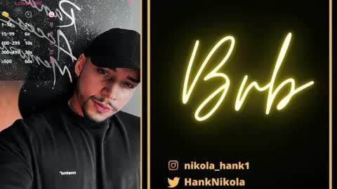 Snapshot of nikolahank1 chatting on 14, 5, 2026 Nikola Hank online show from 14, 5, 2026