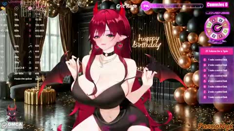 Snapshot of passionyx chatting on 29, 6, 2026 Succubus Nyx online show from 29, 6, 2026