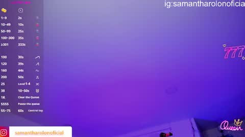 Snapshot of samantha_rolon chatting on 20, 6, 2026 Samatha online show from 20, 6, 2026