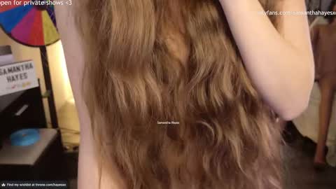 Snapshot of samanthahayesxoxo chatting on 10, 12, 2024 The Real Samantha Hayes haha online show from 10, 12, 2024