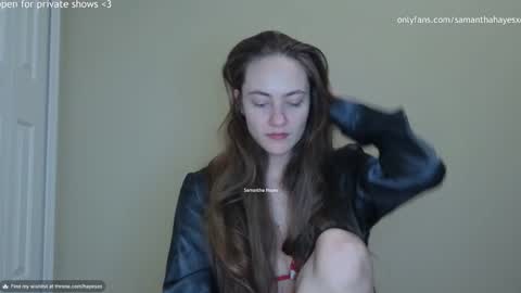 Snapshot of samanthahayesxoxo chatting on 21, 12, 2024 The Real Samantha Hayes haha online show from 21, 12, 2024