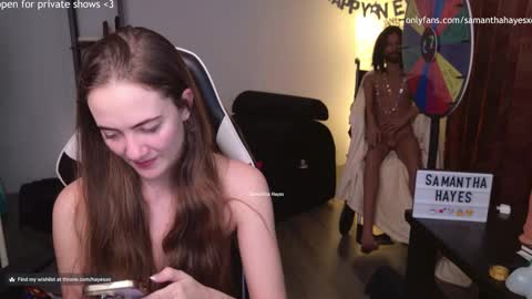 Snapshot of samanthahayesxoxo chatting on 13, 1, 2025 The Real Samantha Hayes haha online show from 13, 1, 2025