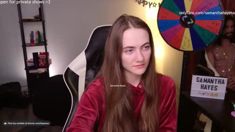 Snapshot of samanthahayesxoxo chatting on 16, 1, 2025 The Real Samantha Hayes haha online show from 16, 1, 2025