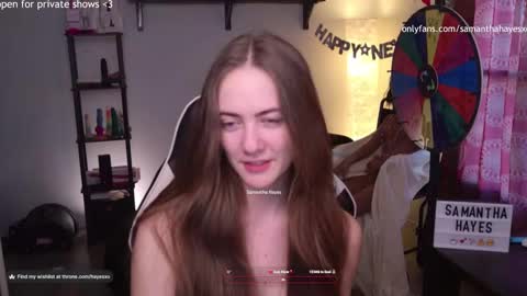 Snapshot of samanthahayesxoxo chatting on 17, 1, 2025 The Real Samantha Hayes haha online show from 17, 1, 2025