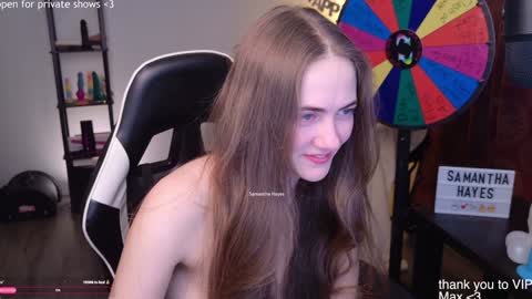 Snapshot of samanthahayesxoxo chatting on 18, 1, 2025 The Real Samantha Hayes haha online show from 18, 1, 2025