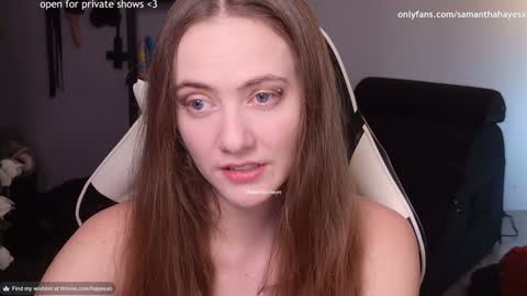 Snapshot of samanthahayesxoxo chatting on 4, 2, 2025 The Real Samantha Hayes haha online show from 4, 2, 2025