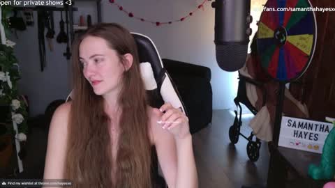 Snapshot of samanthahayesxoxo chatting on 13, 2, 2025 The Real Samantha Hayes haha online show from 13, 2, 2025