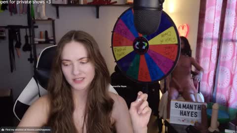 Snapshot of samanthahayesxoxo chatting on 24, 2, 2025 The Real Samantha Hayes haha online show from 24, 2, 2025