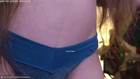 Snapshot of samanthahayesxoxo chatting on 8, 3, 2025 The Real Samantha Hayes haha online show from 8, 3, 2025