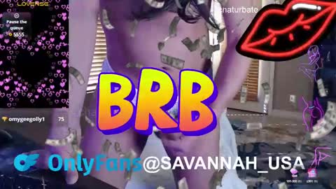 Onlyfans Savannah usa online show from 18, 12, 2024