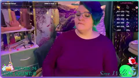 Snapshot of sirenwilde chatting on 24, 5, 2026 Siren Wilde online show from 24, 5, 2026