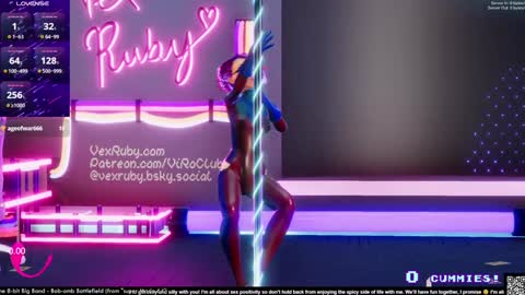 Snapshot of vexruby chatting on 15, 12, 2024 Vex Ruby online show from 15, 12, 2024