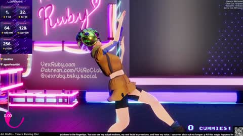 Snapshot of vexruby chatting on 11, 1, 2025 Vex Ruby online show from 11, 1, 2025