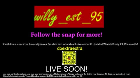 Snapshot of willy_est_95 chatting on 10, 1, 2026 willy_est_95 online show from 10, 1, 2026