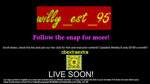 Snapshot of willy_est_95 chatting on 13, 1, 2026 willy_est_95 online show from 13, 1, 2026