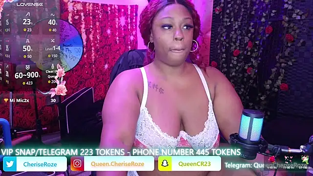 cheriserozequeen online show from 10, 9, 2025