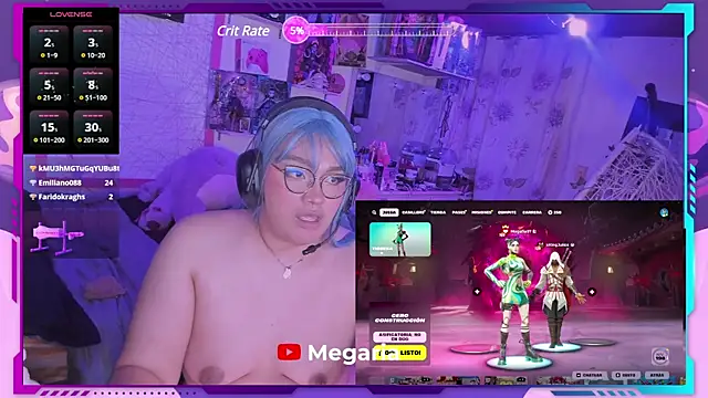 Snapshot of MegariaB chatting on 3, 2, 2025 MegariaB online show from 3, 2, 2025