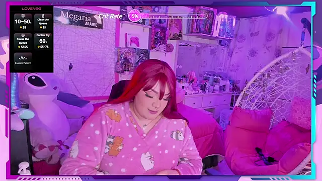 Snapshot of MegariaB chatting on 19, 2, 2025 MegariaB online show from 19, 2, 2025