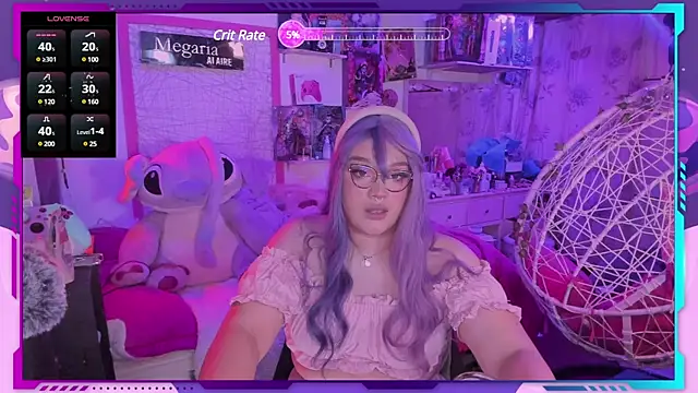 Snapshot of MegariaB chatting on 27, 2, 2025 MegariaB online show from 27, 2, 2025