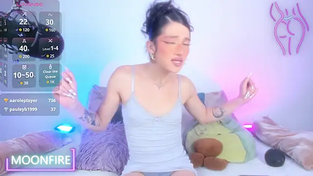 Snapshot of moonfiredancer chatting on 7, 12, 2024 moonfiredancer online show from 7, 12, 2024