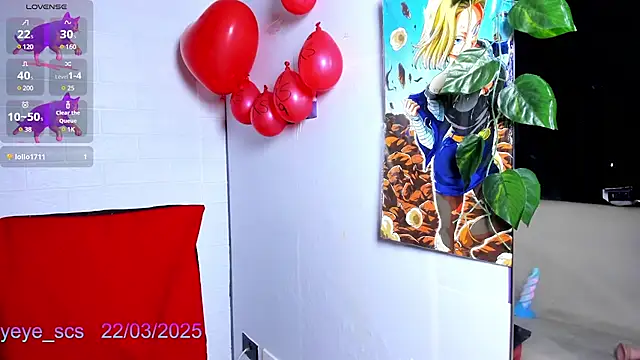 Snapshot of Yeye_scs chatting on 22, 3, 2025 Yeye scs online show from 22, 3, 2025