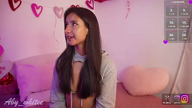 Snapshot of AbyWhitee chatting on 24, 2, 2026 AbyWhitee online show from 24, 2, 2026