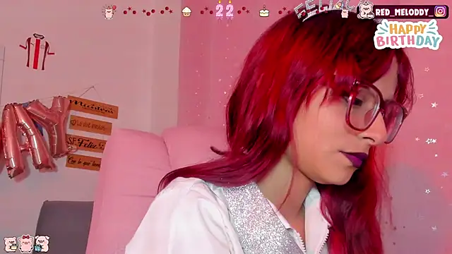 Snapshot of RedMeloddy chatting on 18, 7, 2026 RedMeloddy online show from 18, 7, 2026
