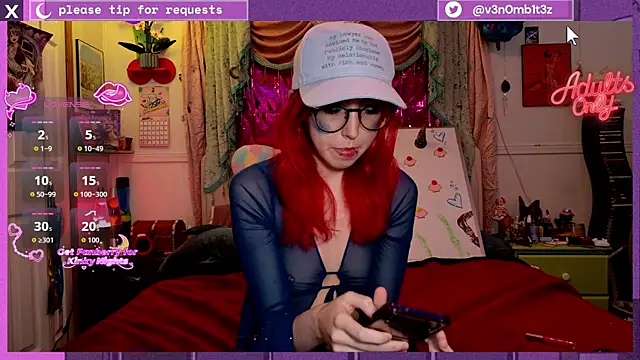 Snapshot of v3n0mb1t3z chatting on 14, 5, 2026 v3n0mb1t3z online show from 14, 5, 2026