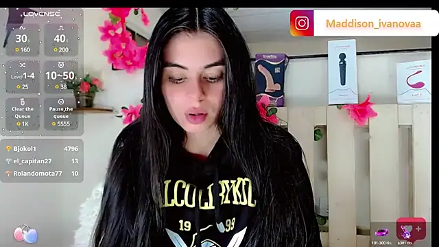 Snapshot of Madisson_Ivanova chatting on 19, 1, 2025 Madisson Ivanova online show from 19, 1, 2025