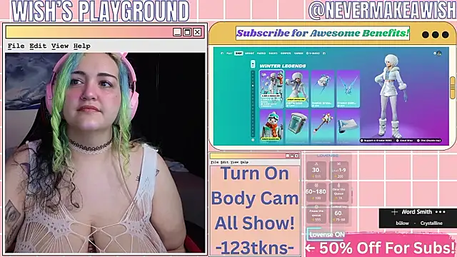 Snapshot of nevermakeawish chatting on 25, 2, 2026 nevermakeawish online show from 25, 2, 2026