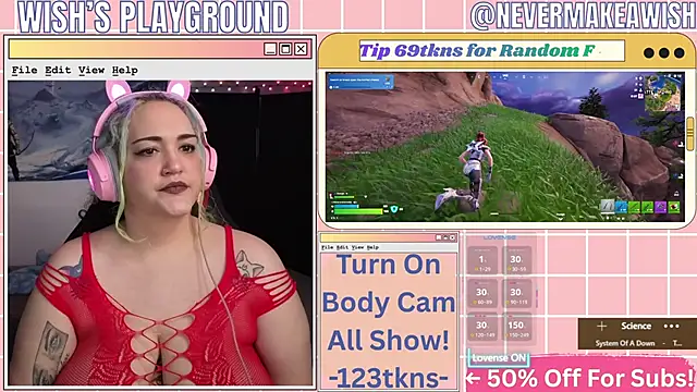 Snapshot of nevermakeawish chatting on 3, 3, 2026 nevermakeawish online show from 3, 3, 2026