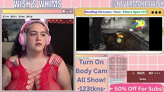Snapshot of nevermakeawish chatting on 19, 7, 2026 nevermakeawish online show from 19, 7, 2026